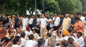 Rahul Gandhi Leads March to PM Residence Over CJP Protest Crackdown, Demands Modi’s Resignation
